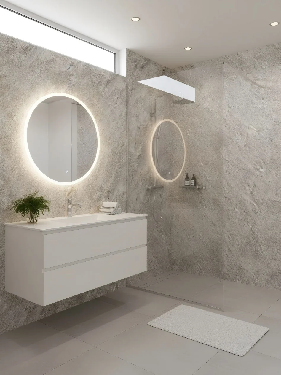 Silver Travertine в інтер'єрі